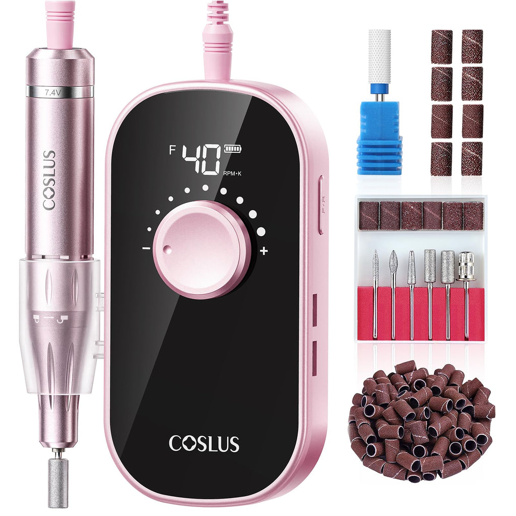 COSLUS E51 Professional Rechargeable Nail Drill, 40000 RPM