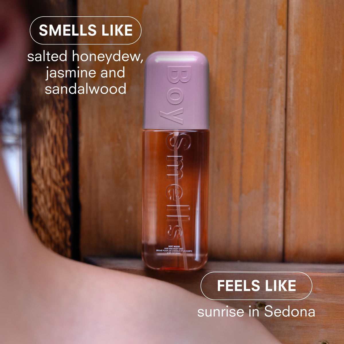 Boy Smells Soft Wood Hair & Body Mist – Warm Woody Fresh Fragrance