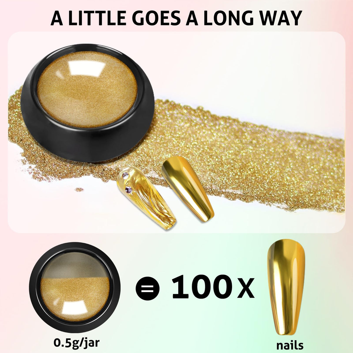 Mirror Chrome Nail Powder Set for Nail Art