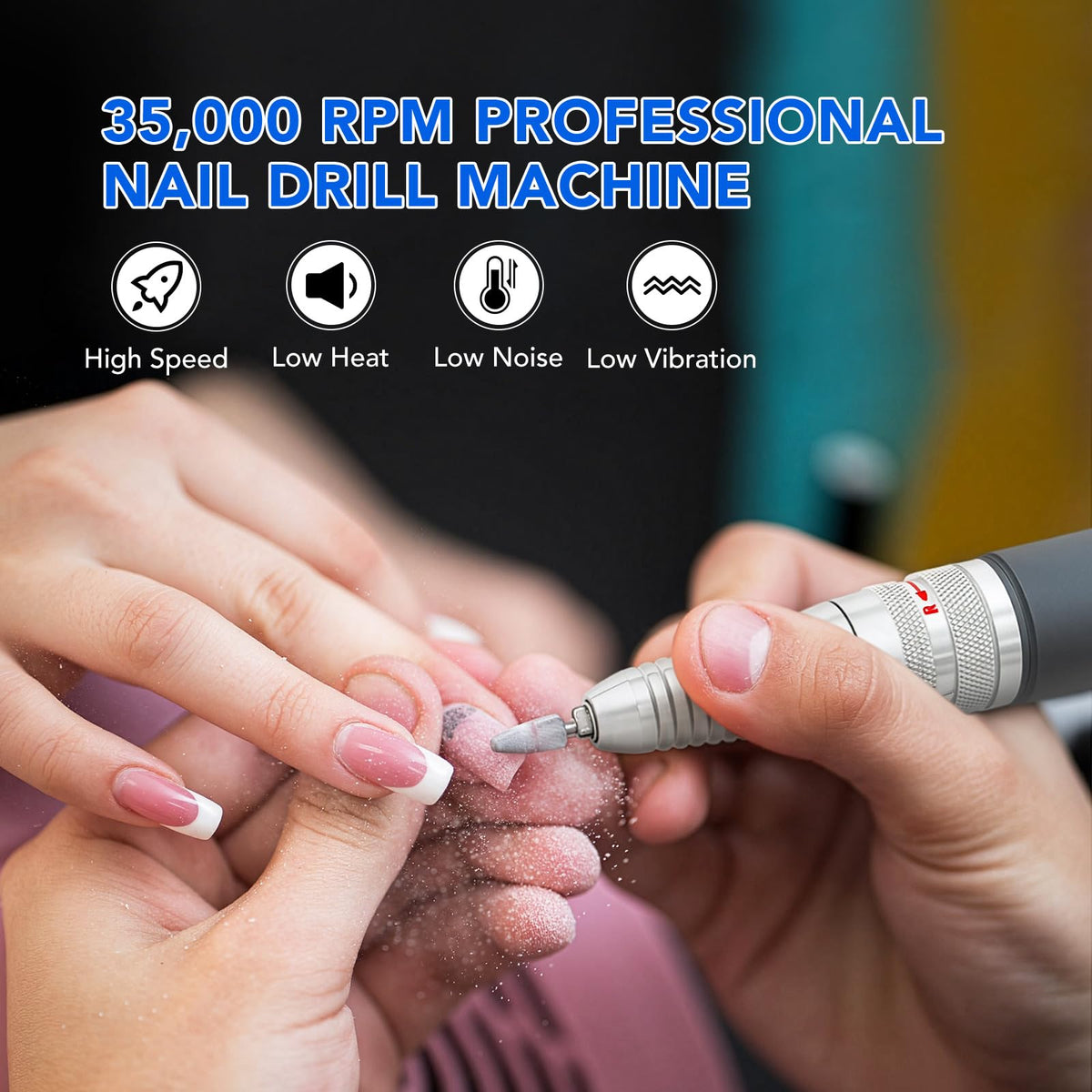 Nail Drill Handpiece Replacement – 3-Pin Electric E-File Handle