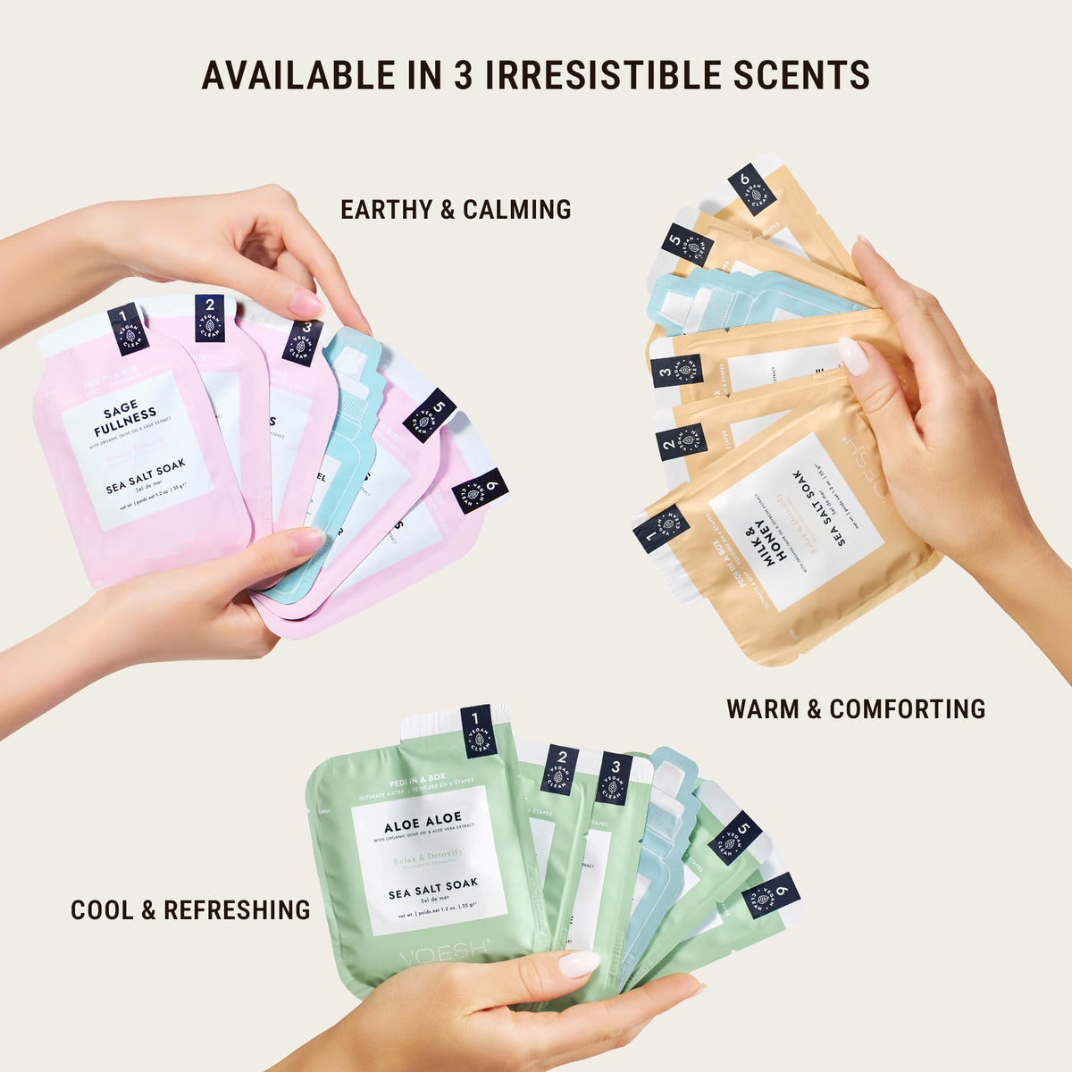 VOESH Pedi in a Box Ultimate 6-Step Pedicure System