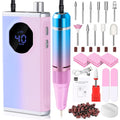 Professional Cordless Nail Drill Kit, 40000 RPM Electric Nail File
