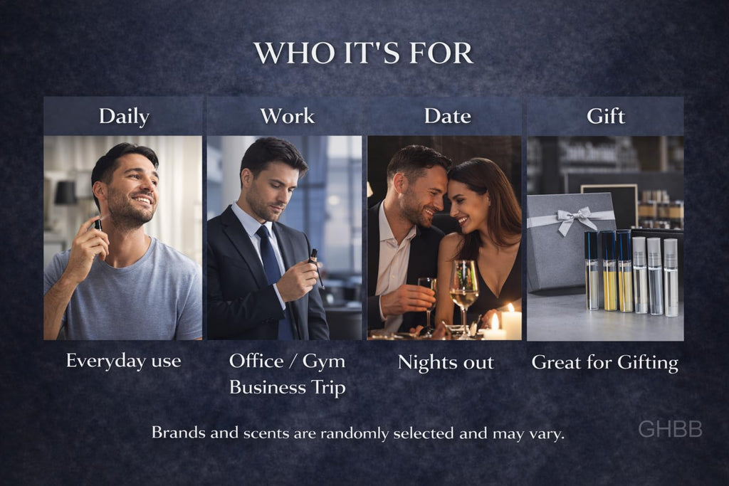 Men's Designer Cologne Sampler Set – 11 Fragrance Sample Vials