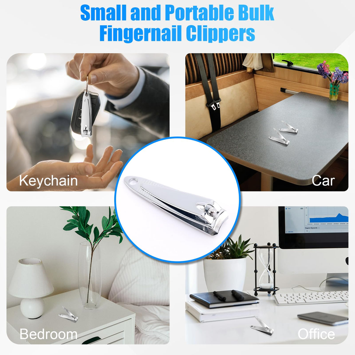 Portable Stainless Steel Nail Clippers