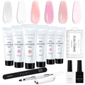 Makartt HEMA-Free TPO-Free Poly Nail Gel Extension Kit with Slip Solution