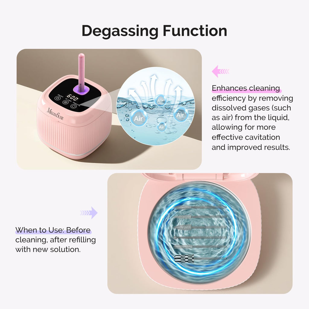 MelodySusie Nail Tool Cleaning Machine with Blue Light