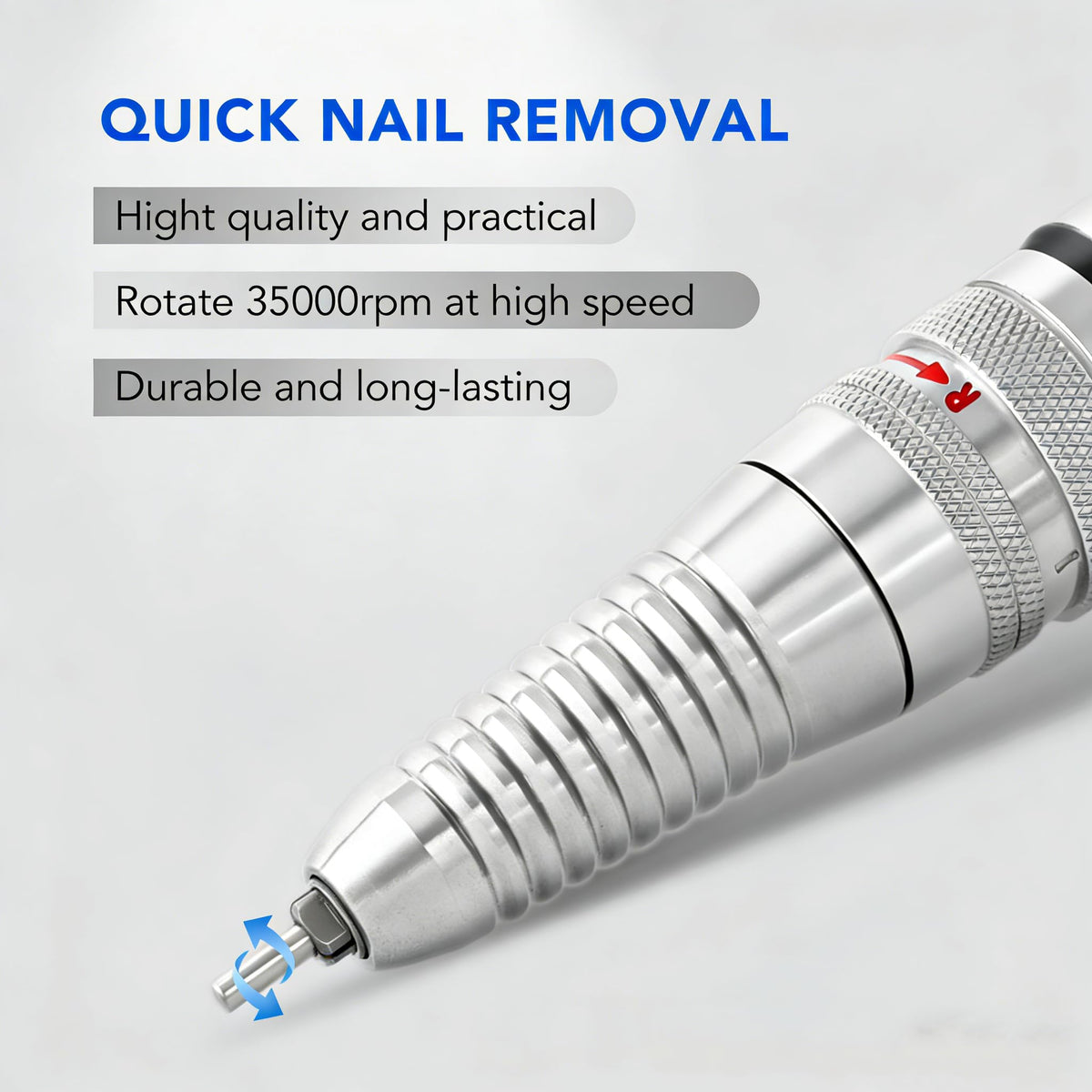 Nail Drill Handpiece Replacement – 3-Pin Electric E-File Handle