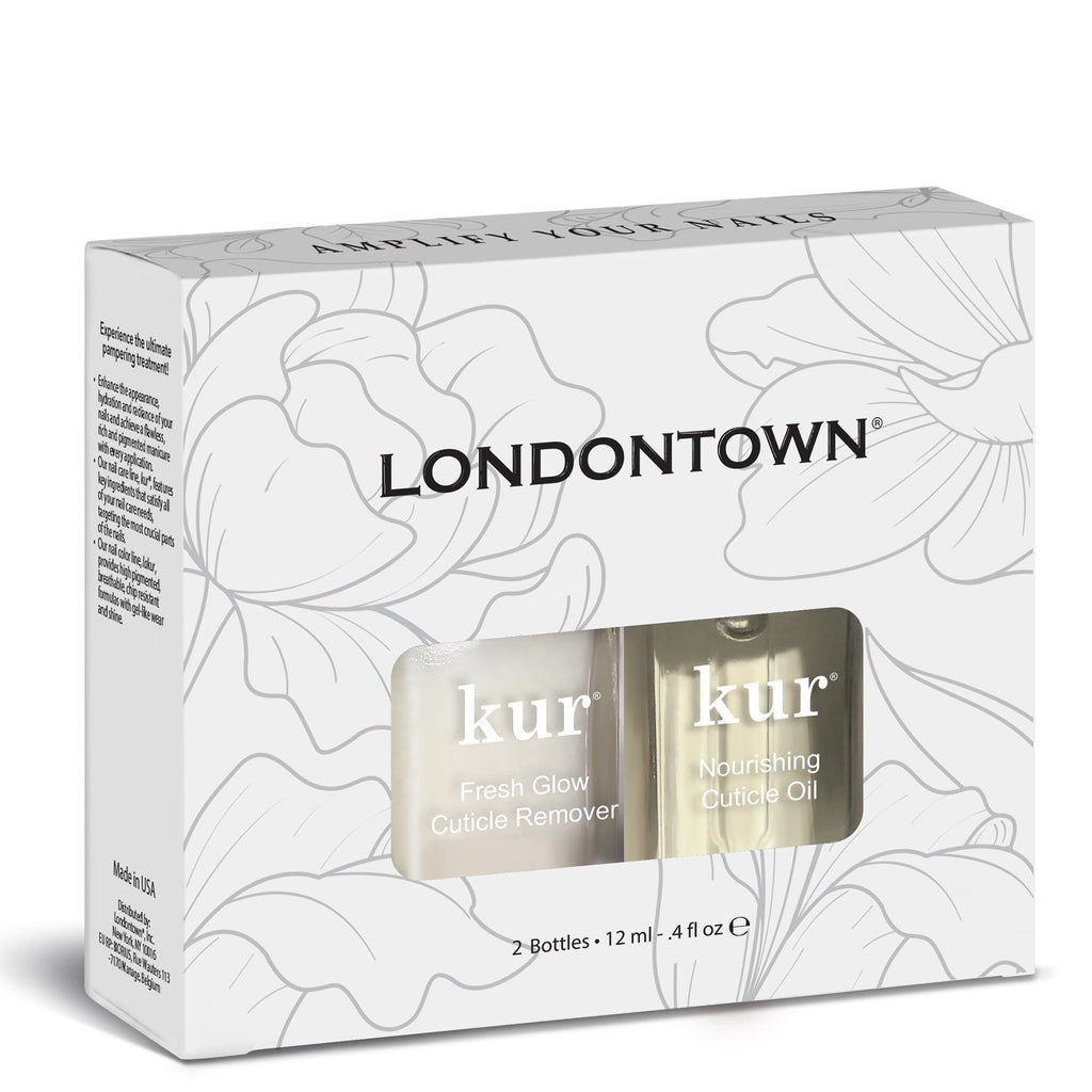 LONDONTOWN Cuticle Saver Set with Cuticle Remover & Nourishing Oil