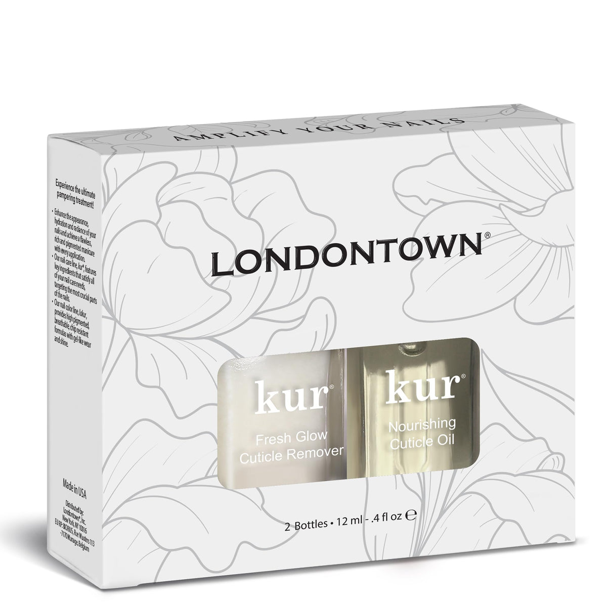 LONDONTOWN Cuticle Saver Set with Cuticle Remover & Nourishing Oil
