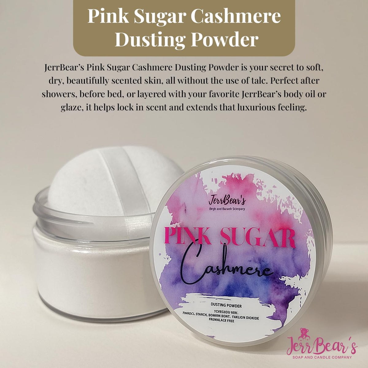 Talc-Free Body Dusting Powder for Smooth, Dry Skin