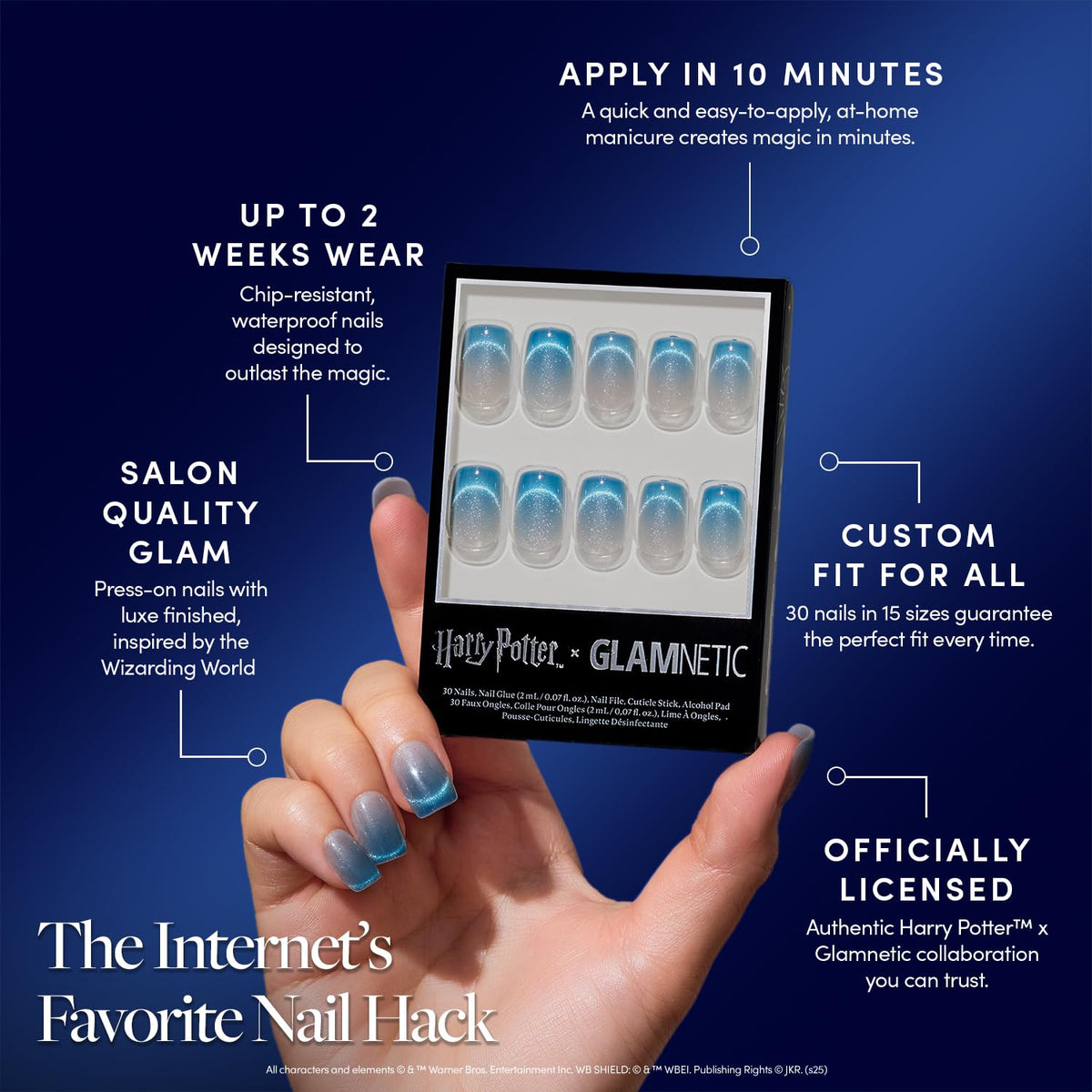 Glamnetic x Harry Potter Officially Licensed Press-On Nails