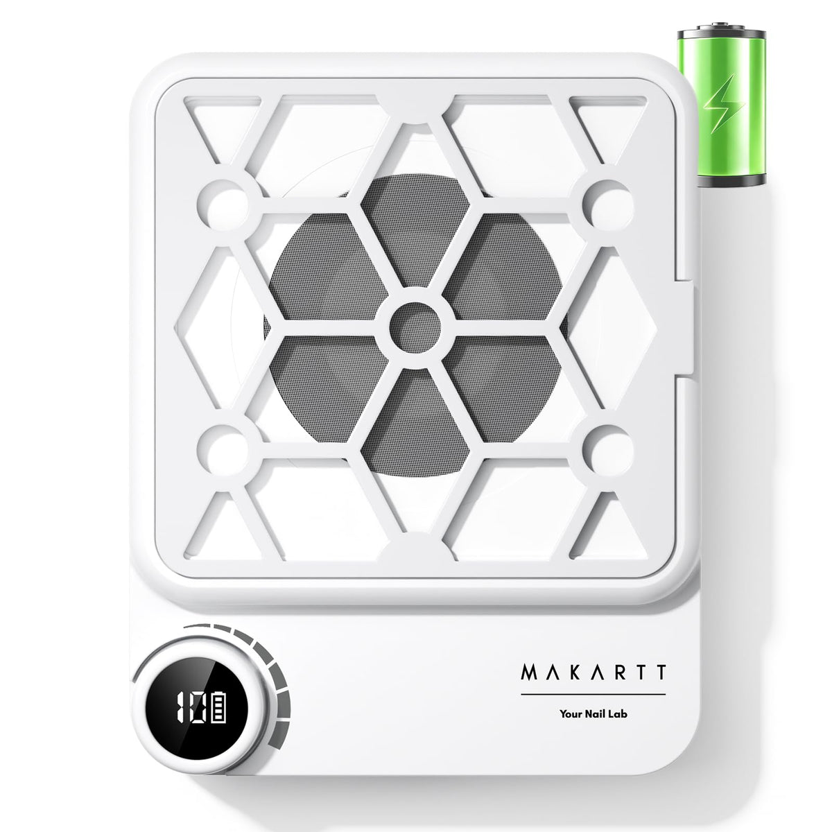 Makartt Rechargeable Nail Dust Collector, 5500 RPM, 10-Speed