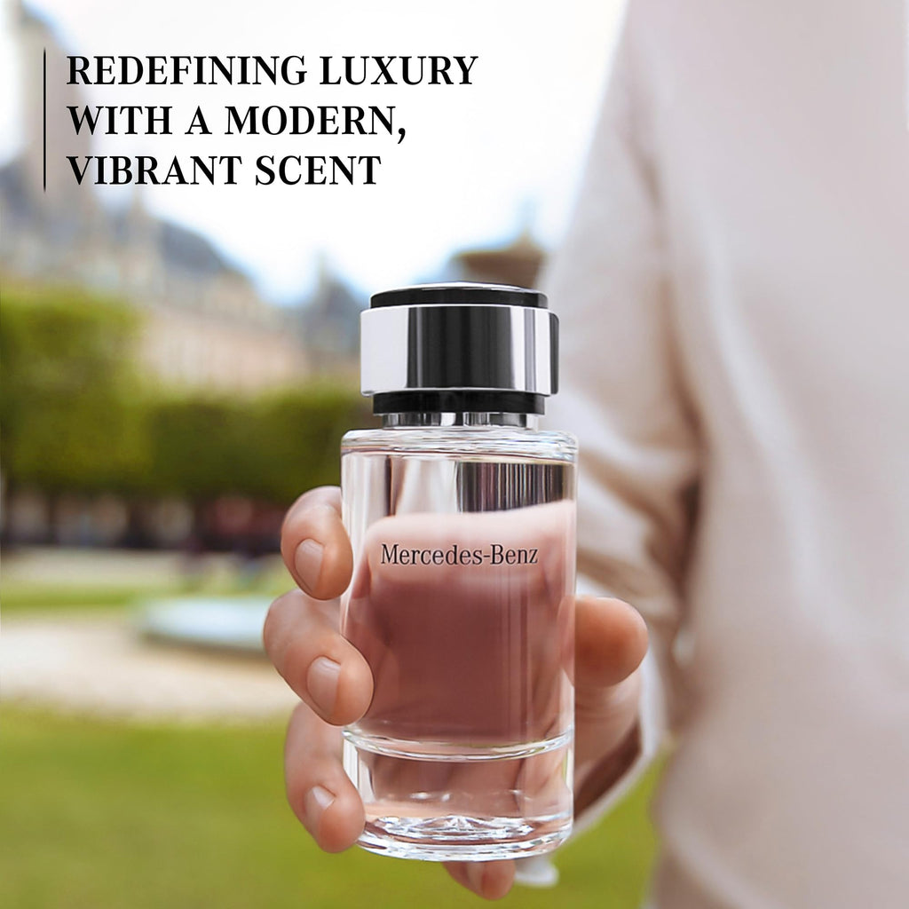 Mercedes-Benz Cologne for Men Eau de Toilette Spray, Woody Floral Fresh, 4 Fl Oz