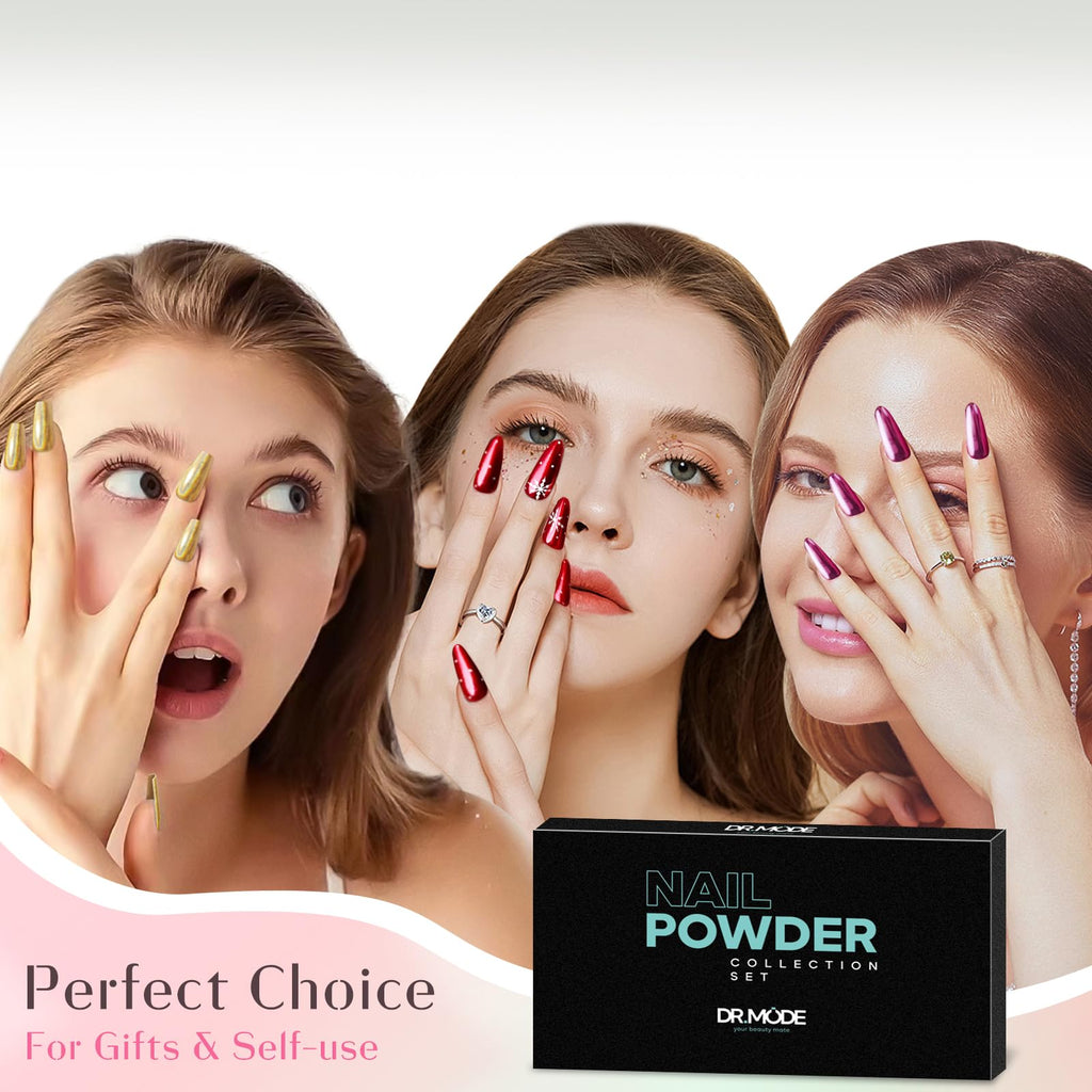 Mirror Chrome Nail Powder Set for Nail Art