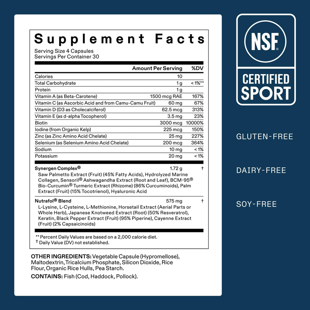 Nutrafol Men's Hair Growth Supplements for Thinning Hair
