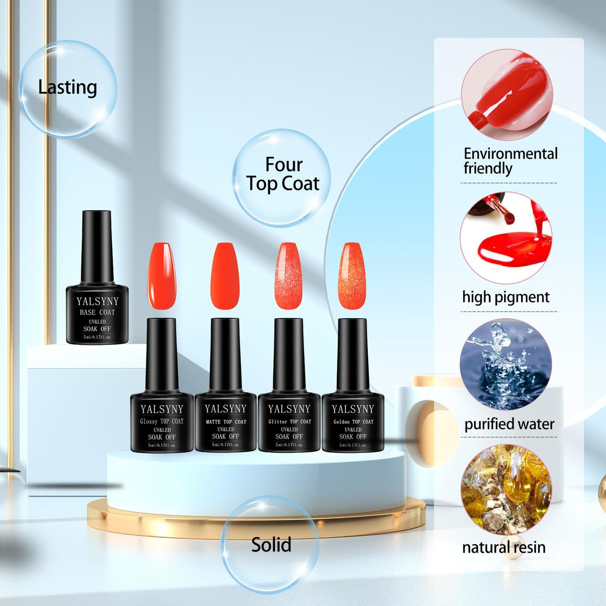 Gel Nail Polish Kit with UV/LED Lamp and Nail Drill