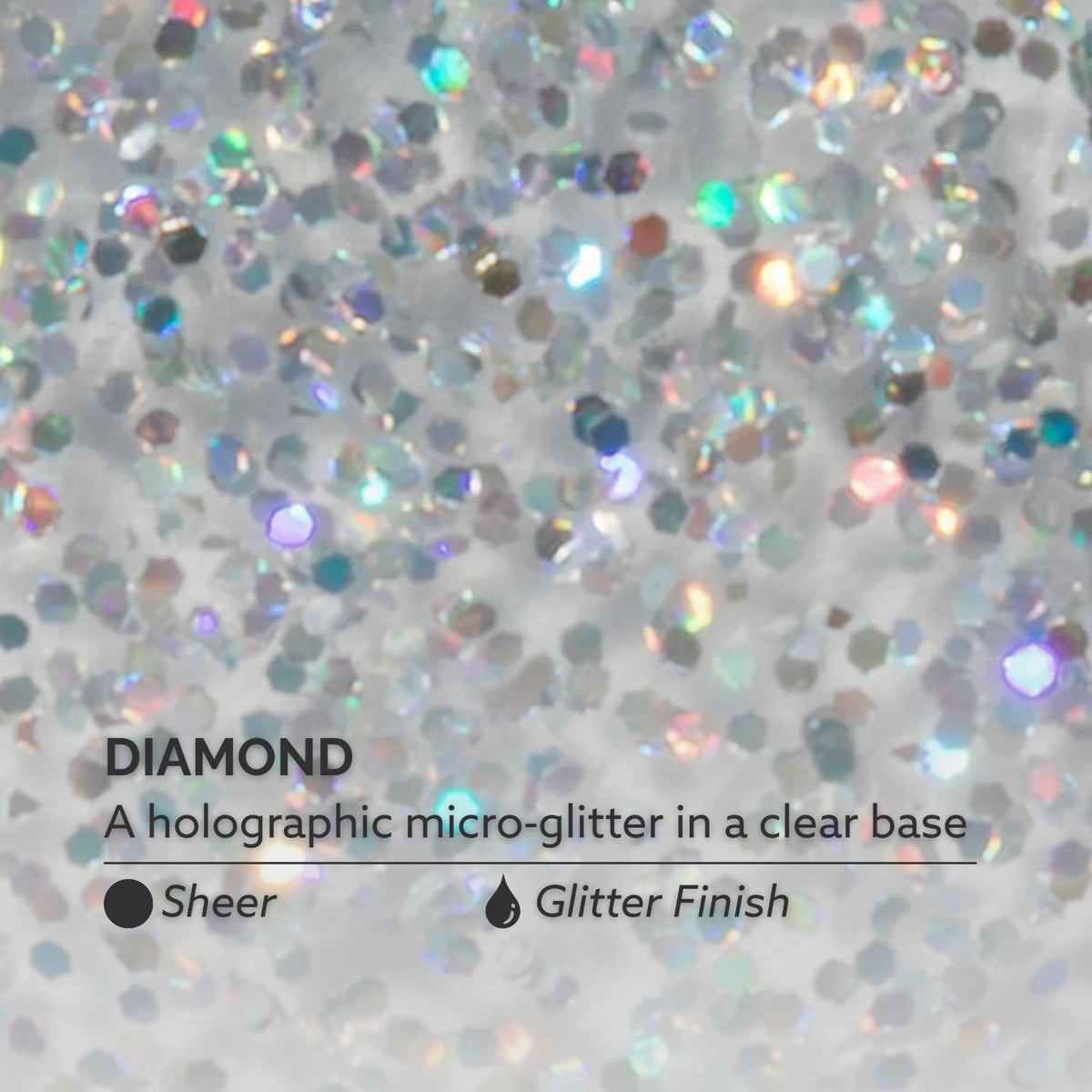 Dazzle Dry Nail Lacquer Step 3 – Diamond Holographic Micro Glitter