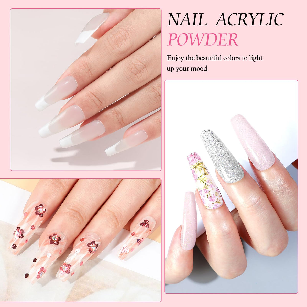Acrylic Nail Kit with Drill and UV Light