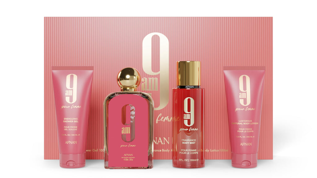 Afnan 9 AM Pour Femme Luxury Fragrance Gift Set