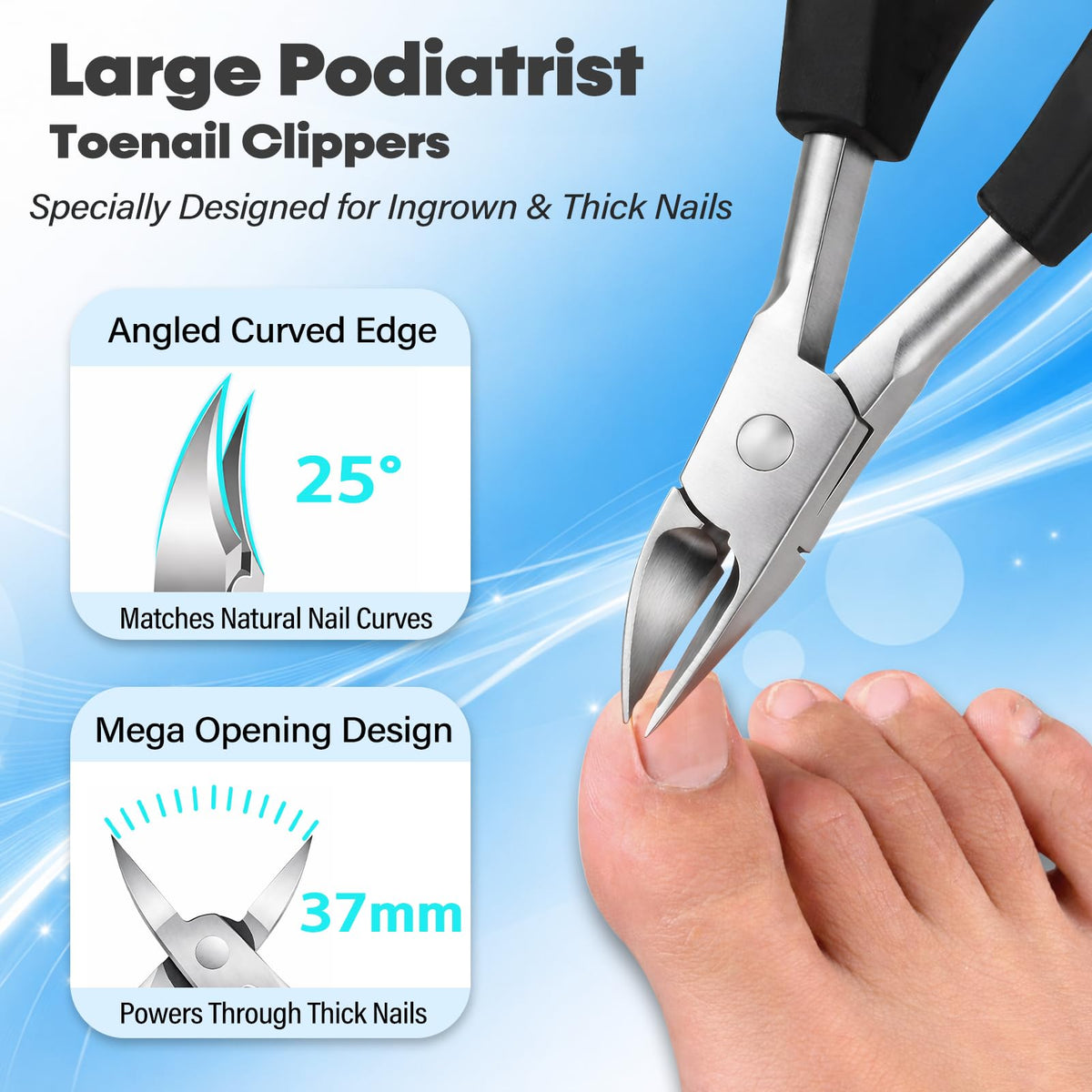 8-in-1 Heavy Duty Nail Clipper & Manicure Pedicure Kit