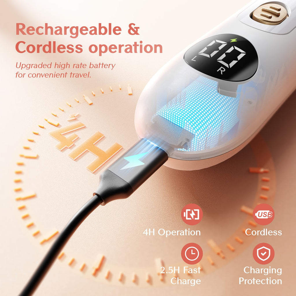 Cordless Electric Nail Drill and File for Manicure, Pedicure, Acrylic and Gel Nails