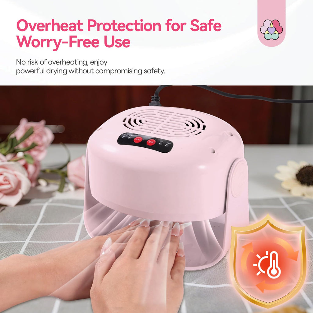SAVILAND Nail Dryer with Adjustable Angle and Dual Drying Modes