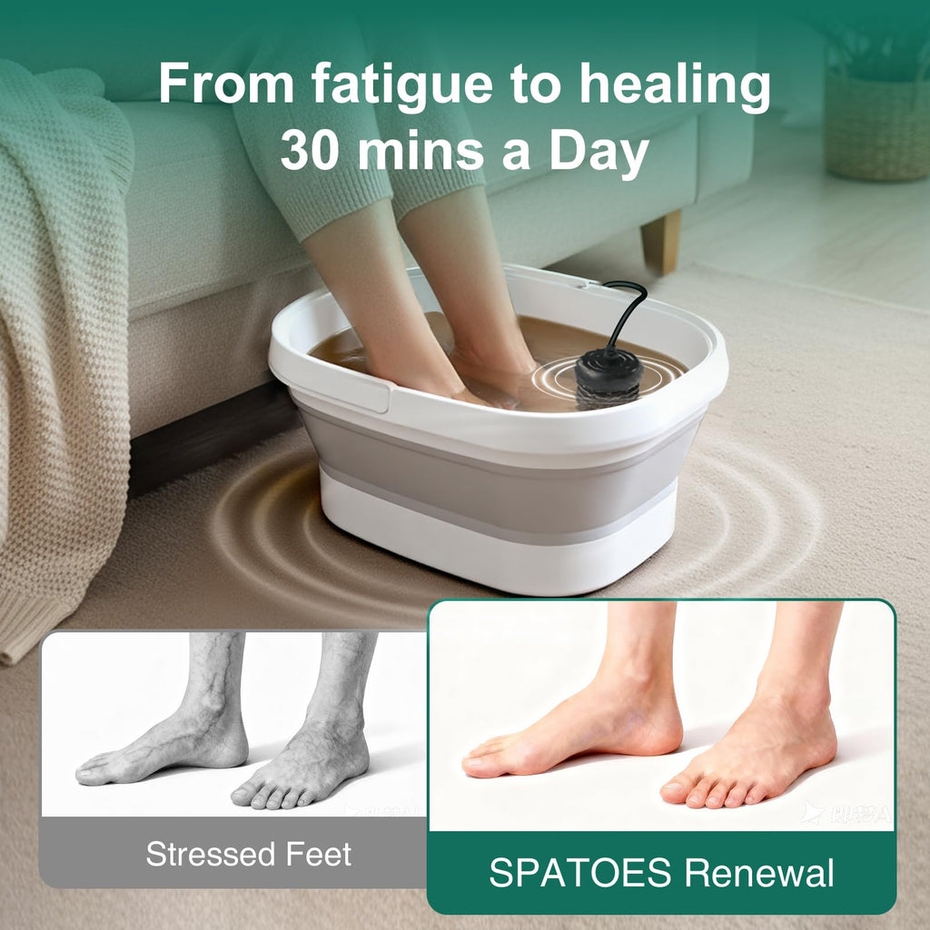 Ionic Foot Bath Detox Machine with 2 Arrays, Liners, Sea Salt and Folding Tub