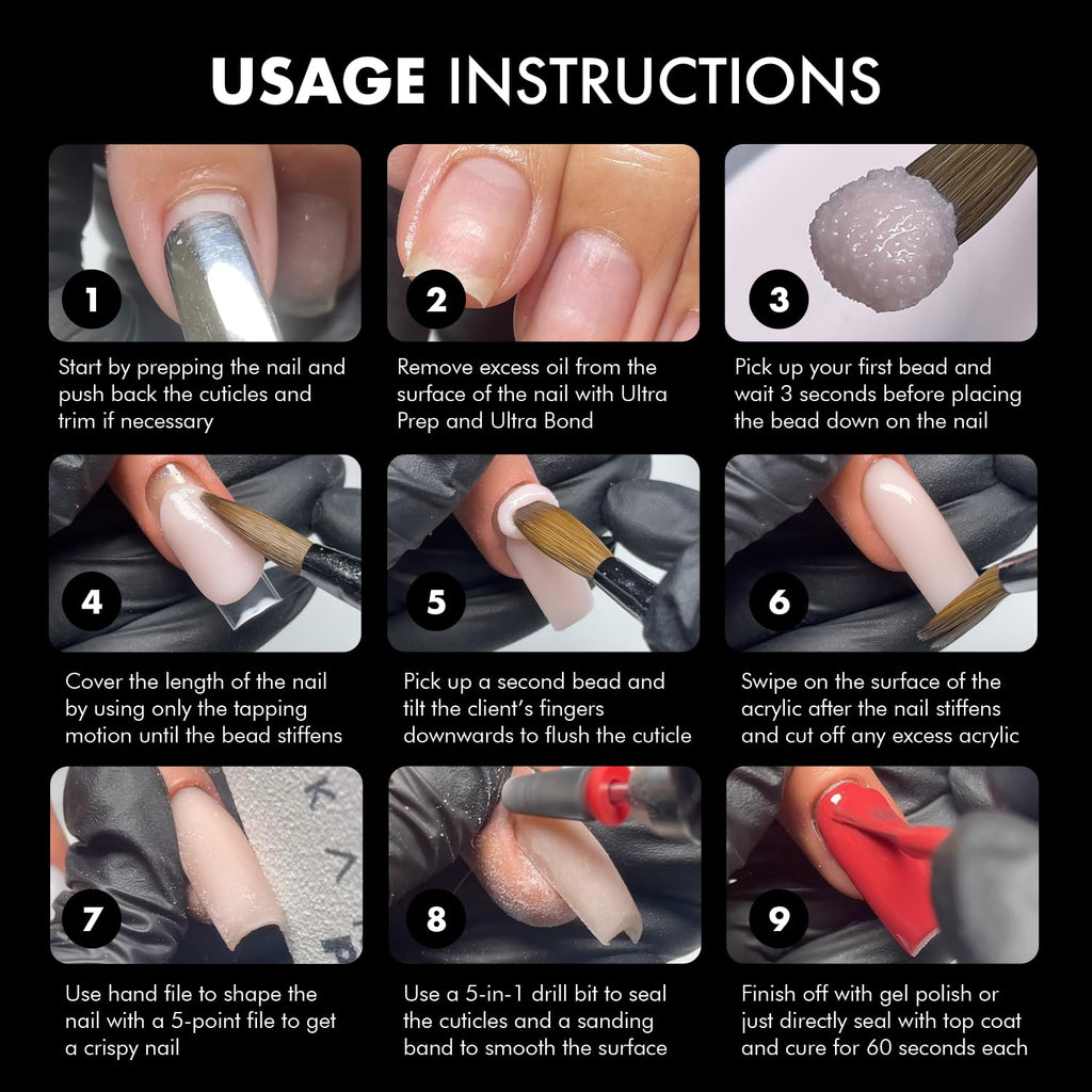 MakarttPro Mini Acrylic Nail Kit for Beginners, 12-Piece Starter Set