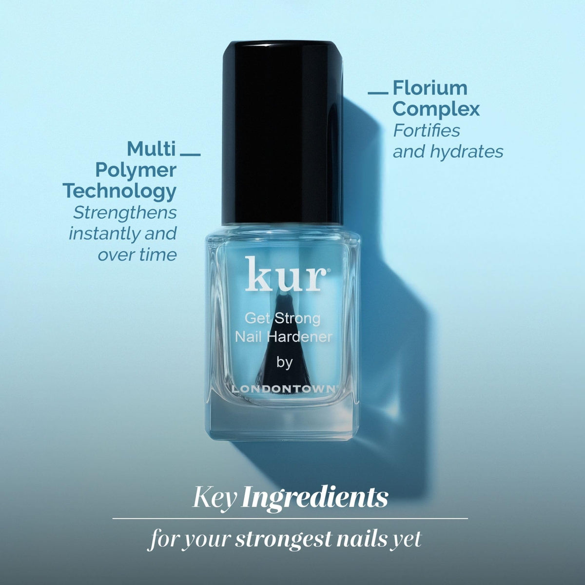 LONDONTOWN Multi-Polymer Nail Strengthener with Florium Complex