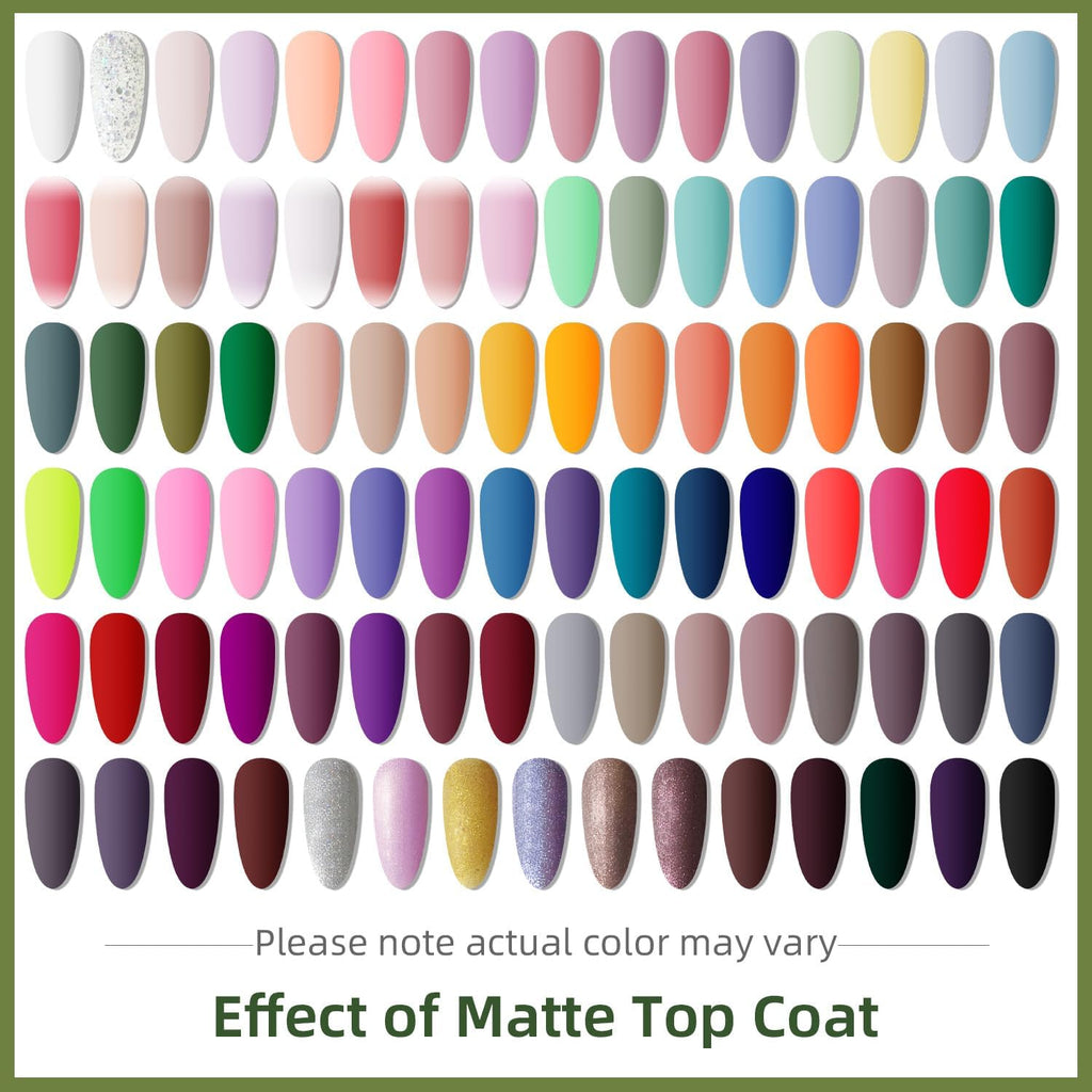 JODSONE 100-Piece Gel Nail Polish Kit with 95 Colors and Top Coats