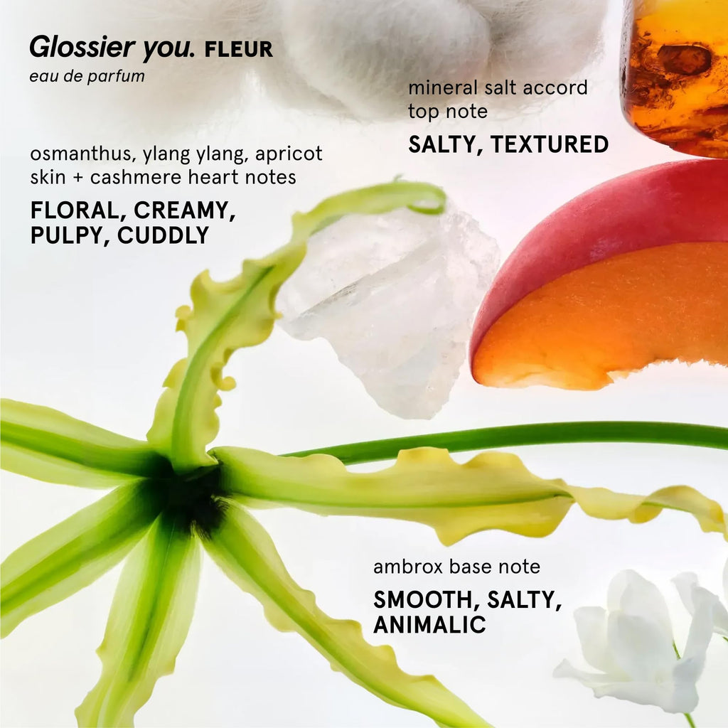 Glossier You Fleur Eau de Parfum Duo Gift Set, Fresh Floral Skin Scent