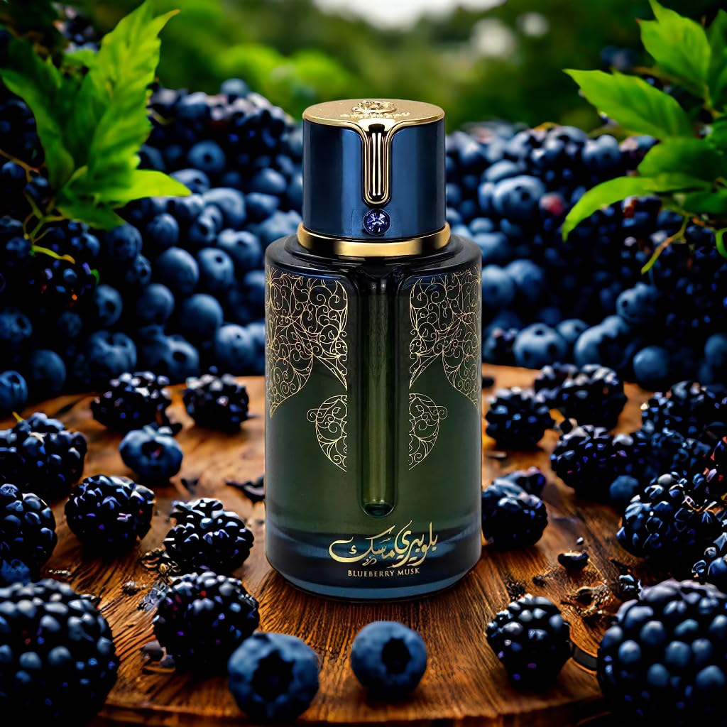 9 O'CLOCK Blueberry Musk Unisex Eau de Parfum Spray, 3.4 Fl Oz