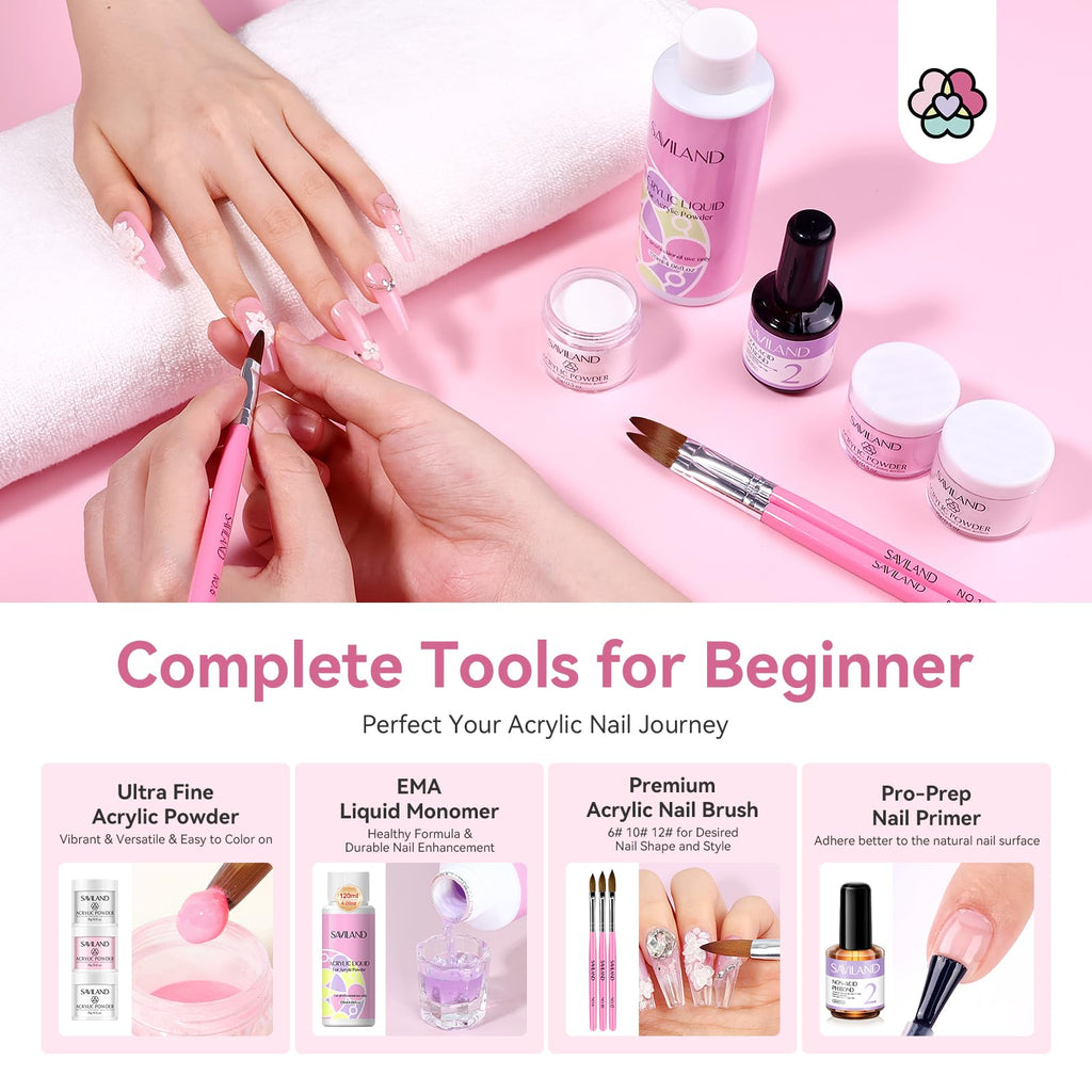 Saviland Acrylic Nail Kit for Beginners