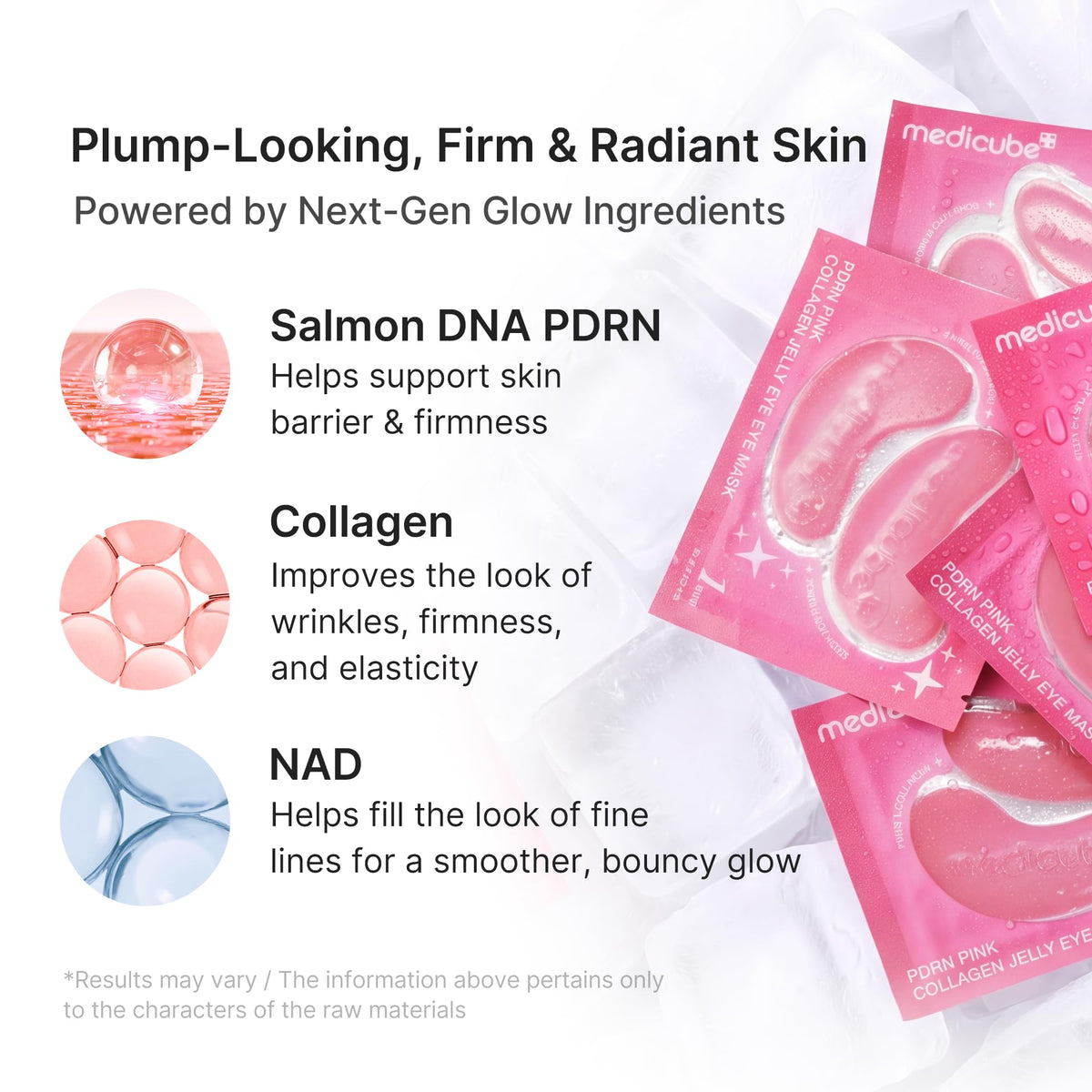 medicube PDRN Pink Collagen Jelly Hydrogel Eye Masks