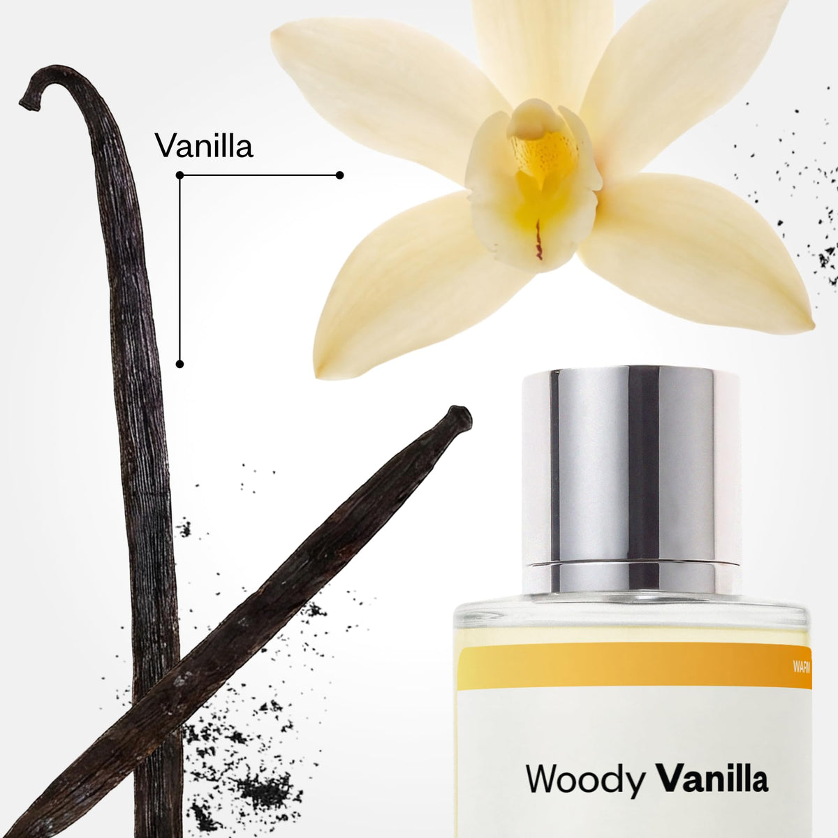 Dossier Woody Vanilla Eau de Parfum, Unisex Vanilla Fragrance