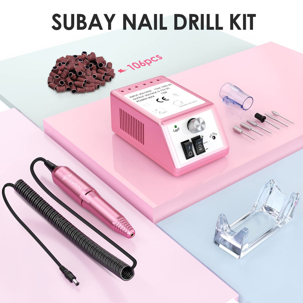 Subay Professional Electric Nail Drill Machine and Manicure Pedicure File