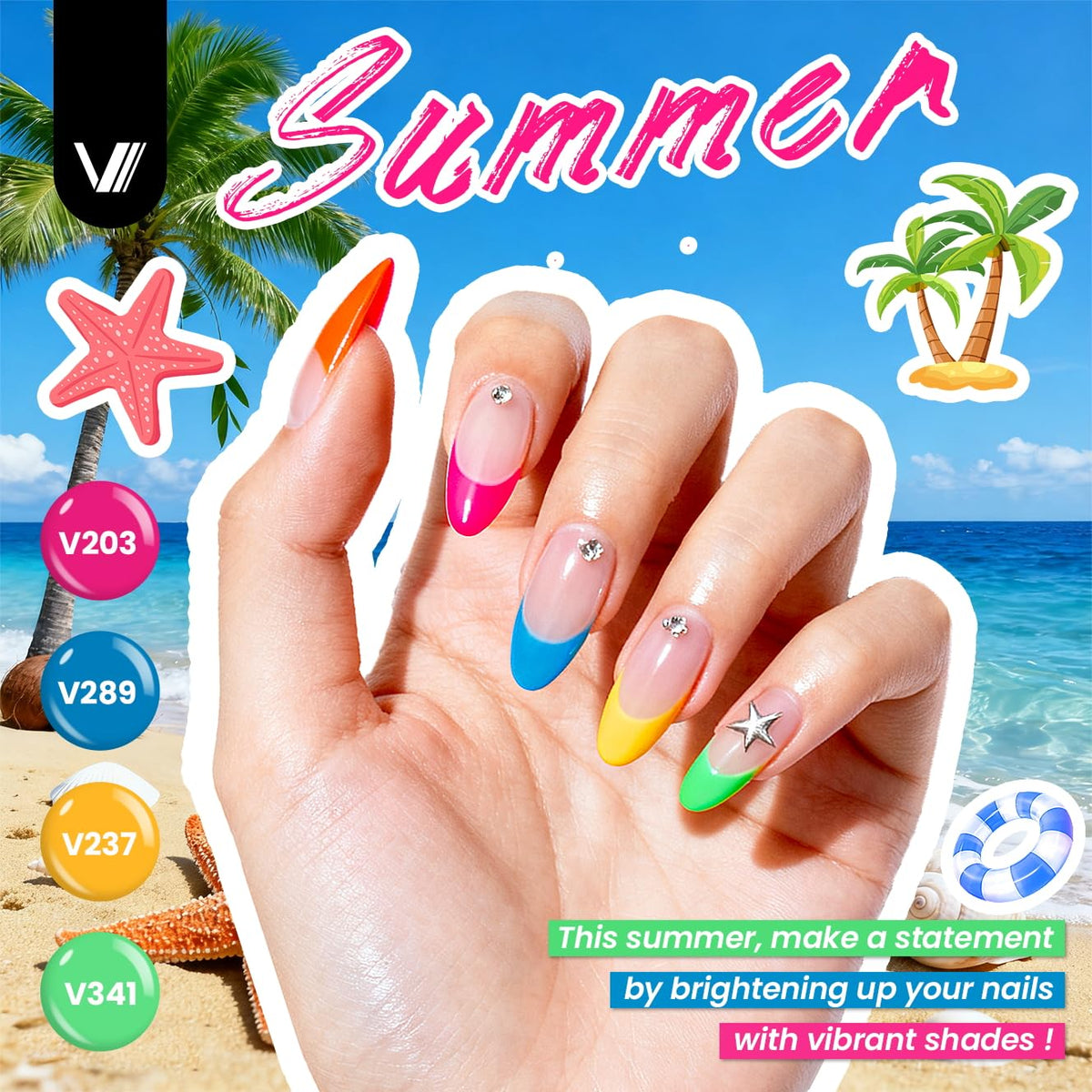 VANREESA Gel Nail Polish Kit for DIY Manicures