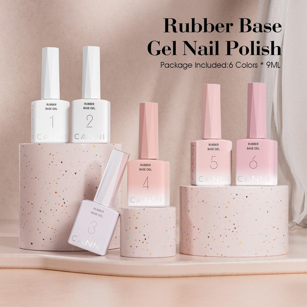 CANNI Rubber Base Gel for Natural Nail Strengthening