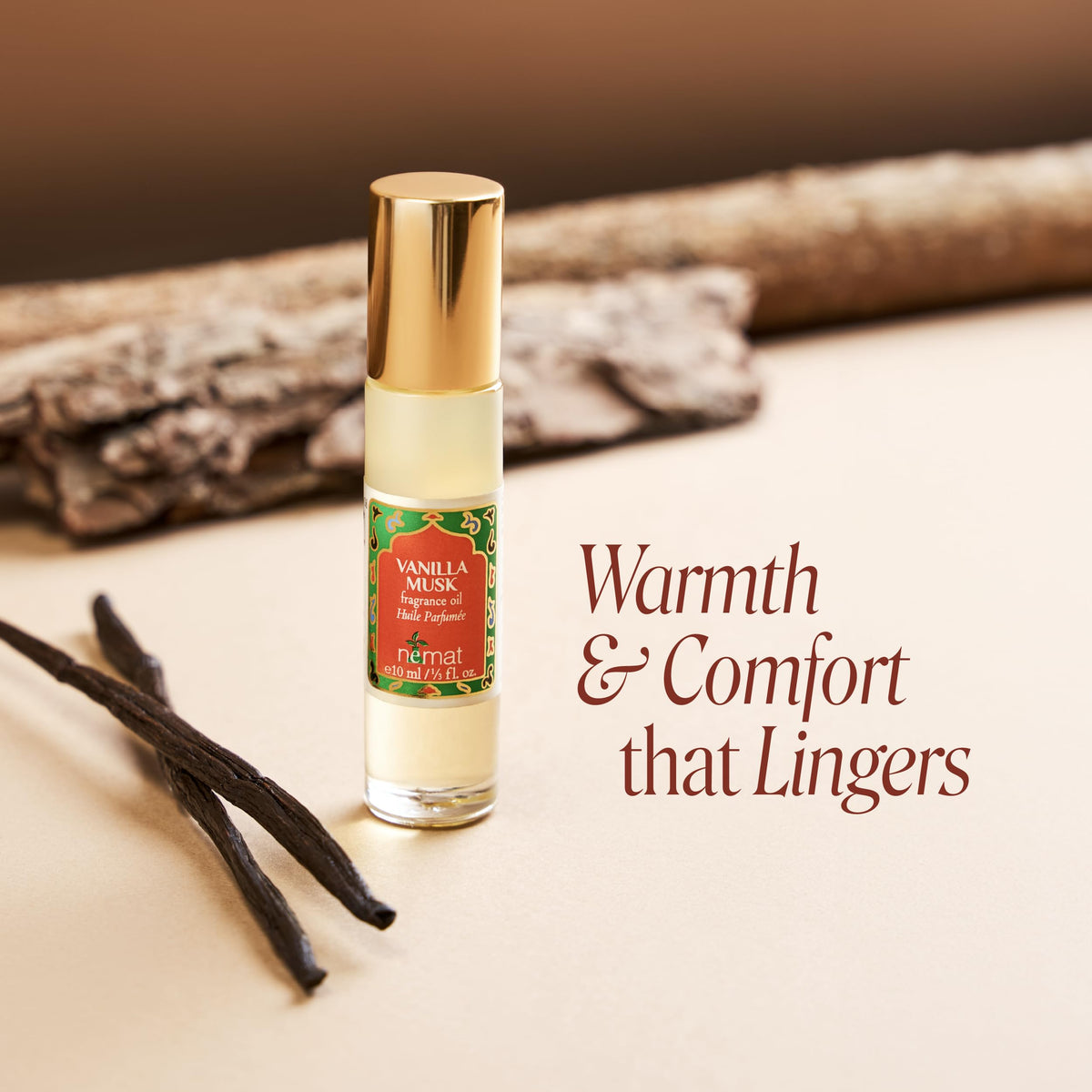 Nemat Vanilla Musk Perfume Oil Roll-On, Alcohol-Free Fragrance