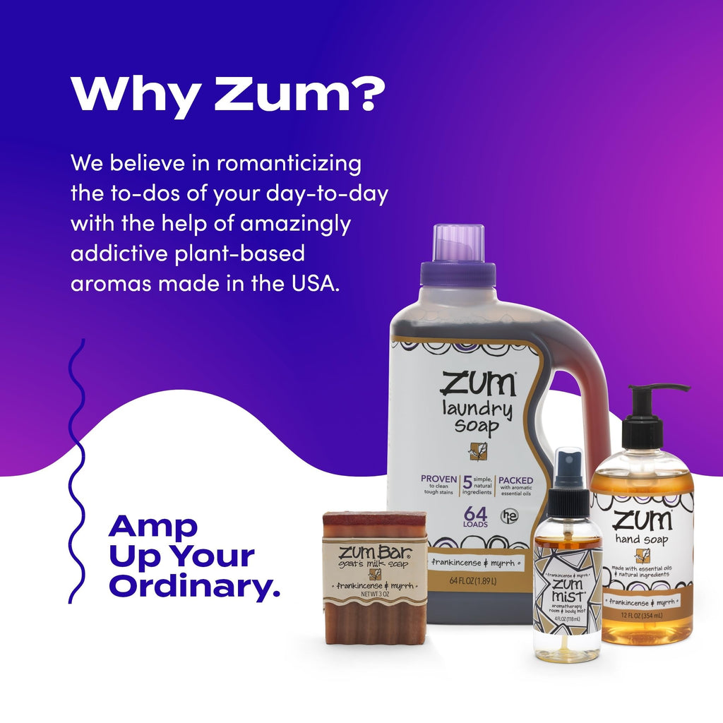 Zum Indigo Wild Home Essentials Bundle - Laundry, Hand, Room & Goat Milk Soap