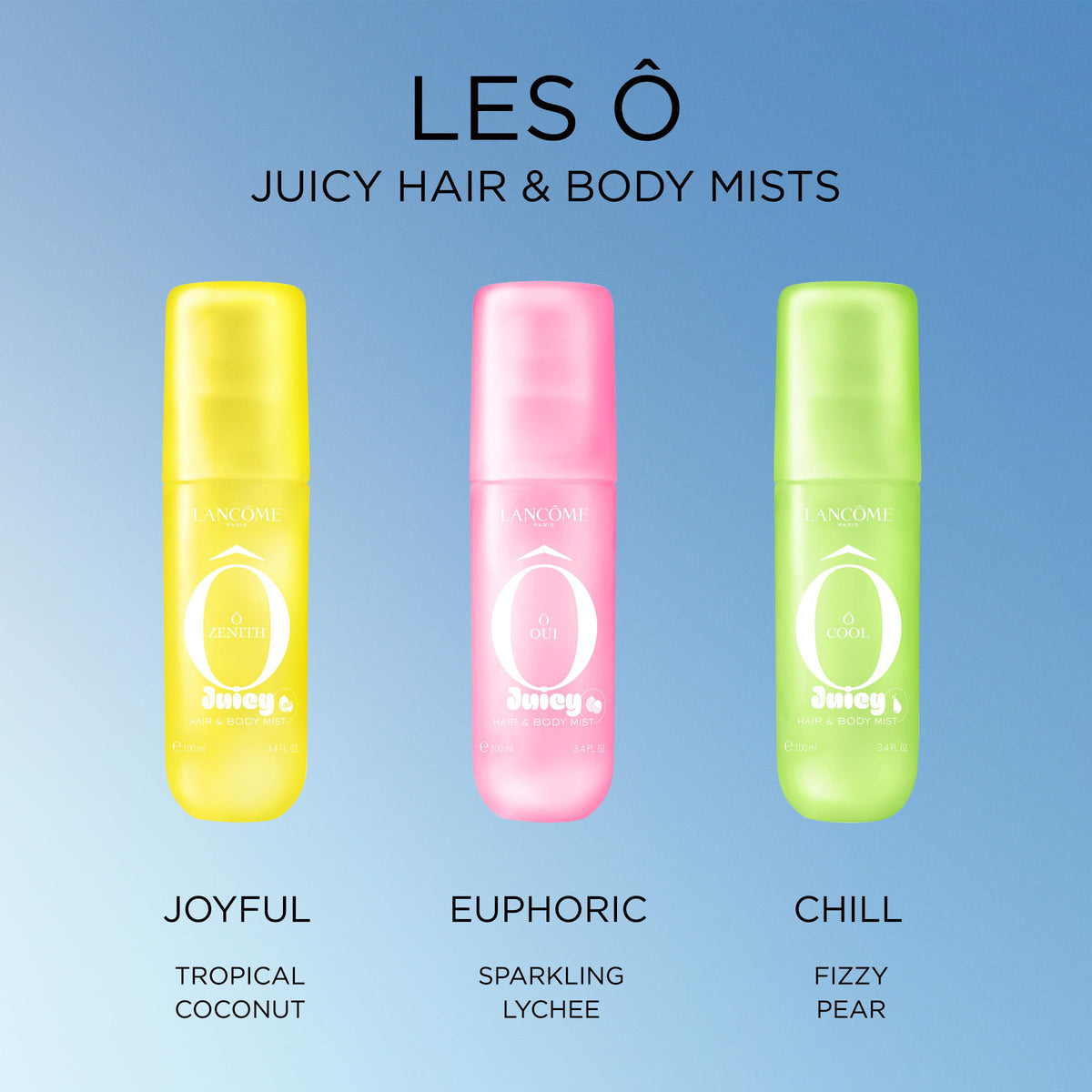 Lancôme Ô Zenith Juicy Hair & Body Mist Perfume for Women, 3 Fl Oz