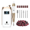 MelodySusie SC320C Cordless Nail Drill, 30000 RPM Clip-On Electric Nail File