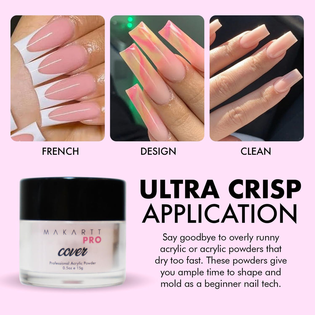 MakarttPro Mini Acrylic Nail Kit for Beginners, 12-Piece Starter Set