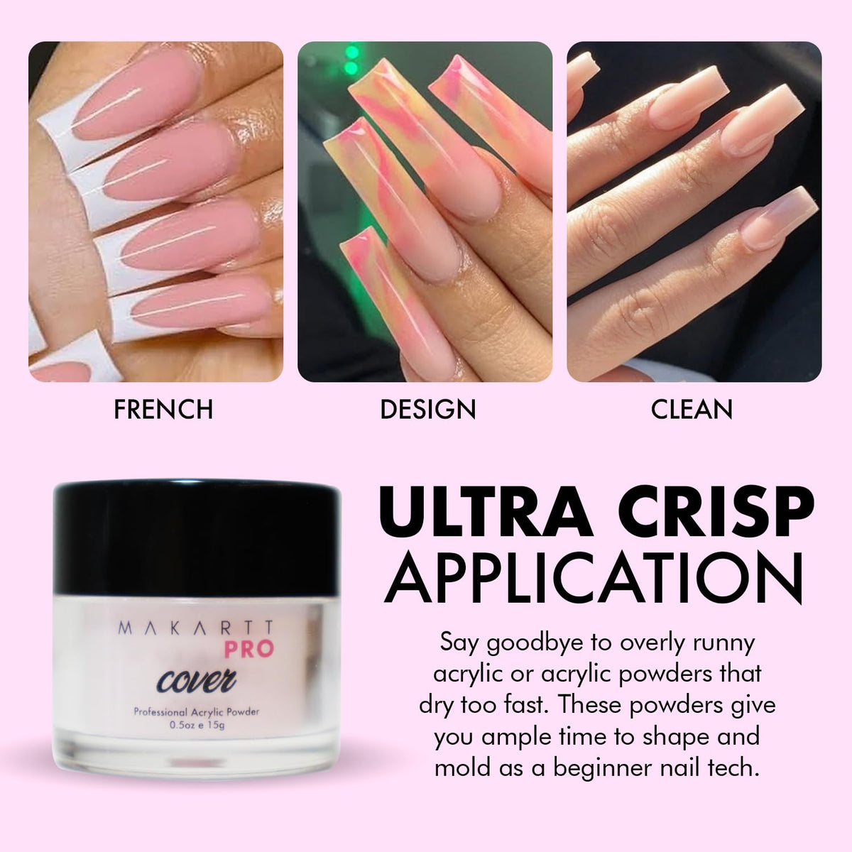 MakarttPro Mini Acrylic Nail Kit for Beginners, 12-Piece Starter Set