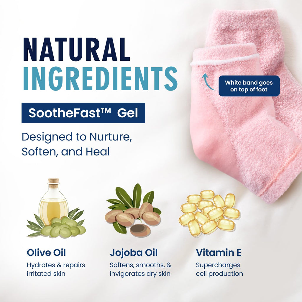 Dr. Frederick's Original Moisturizing Gel-Lined Heel Socks