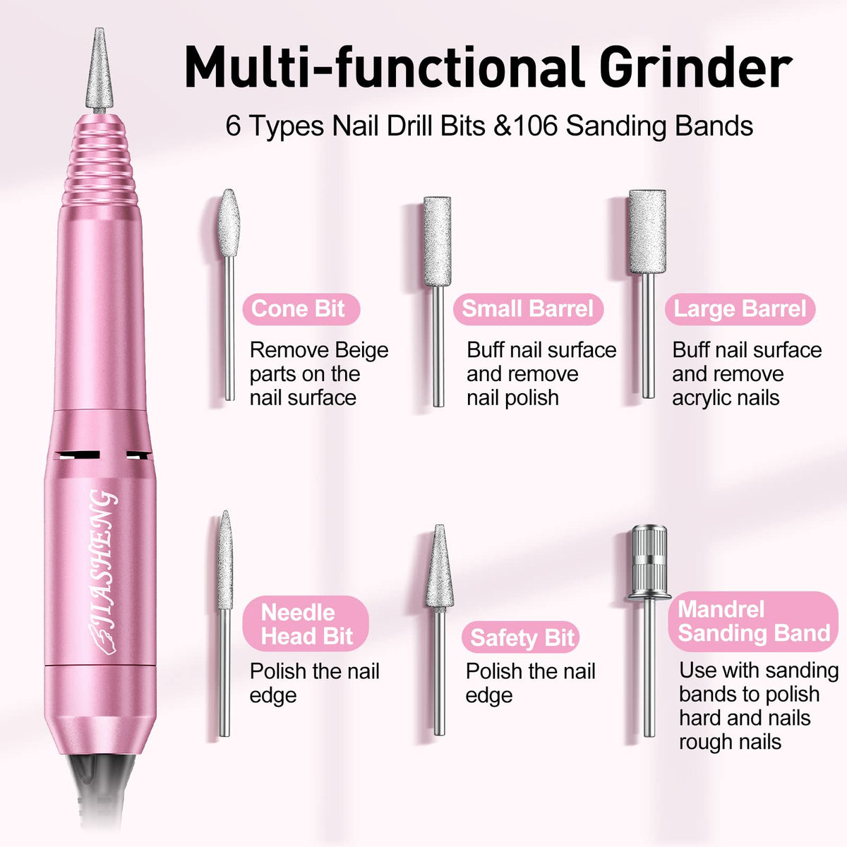 Electric Nail Drill Machine for Manicure and Pedicure