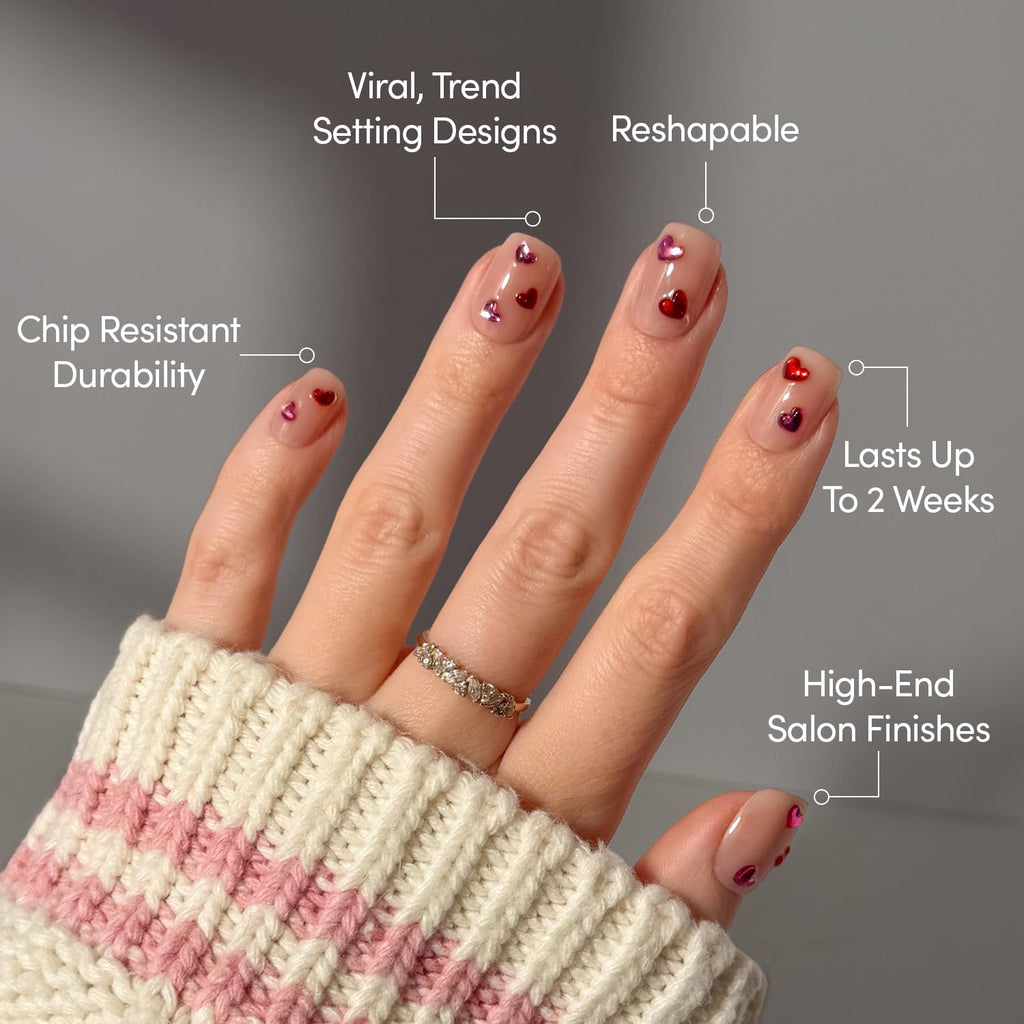 Glamnetic Press-On Nail Kit - Salon-Style Fake Nails