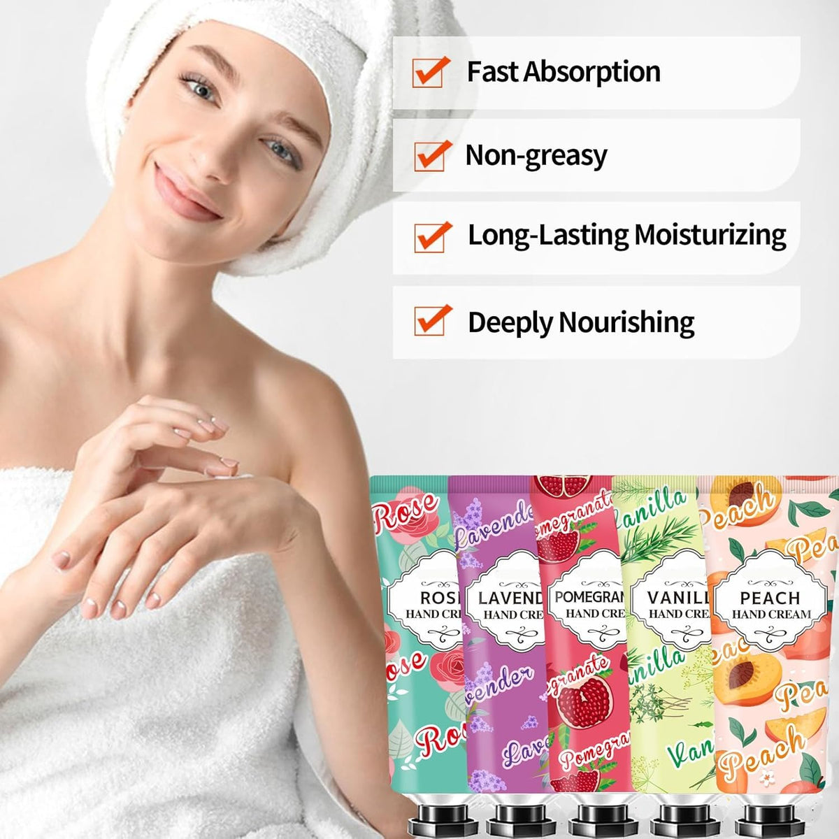 86 Pack Natural Scented Hand Cream Gift Set, Travel Size Lotion
