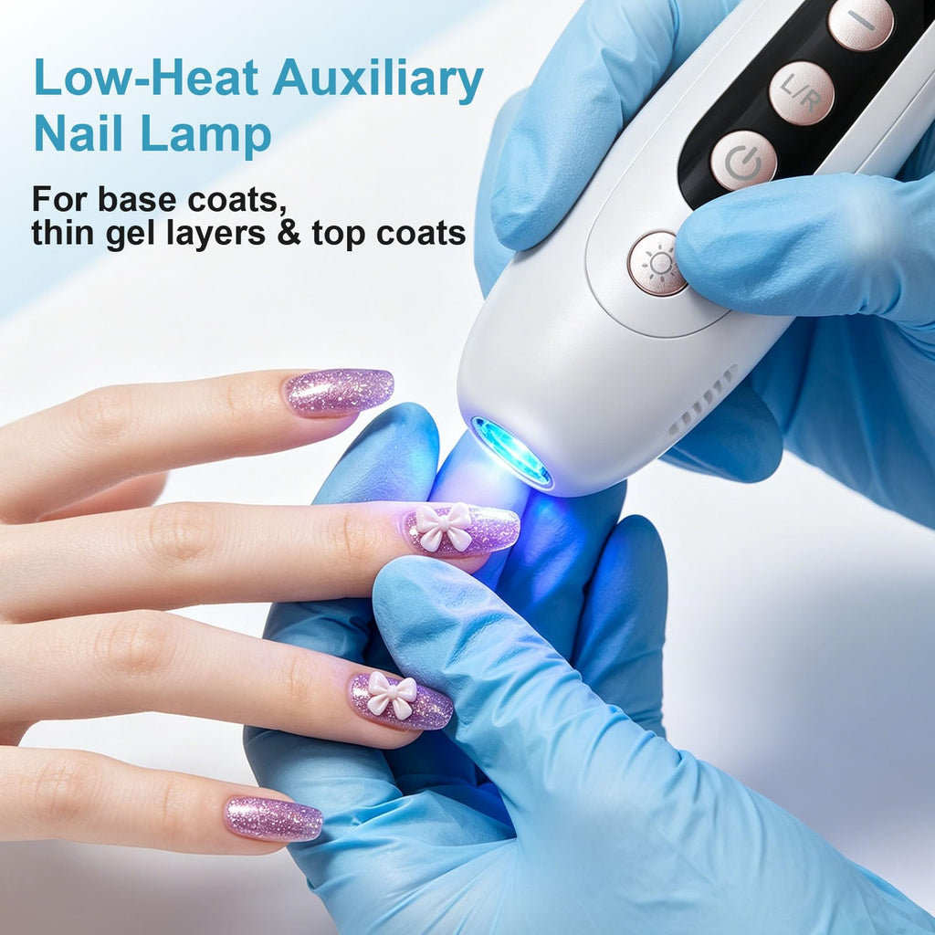 HSKAI Electric Nail File for Manicure & Pedicure with LCD Display and Lamp