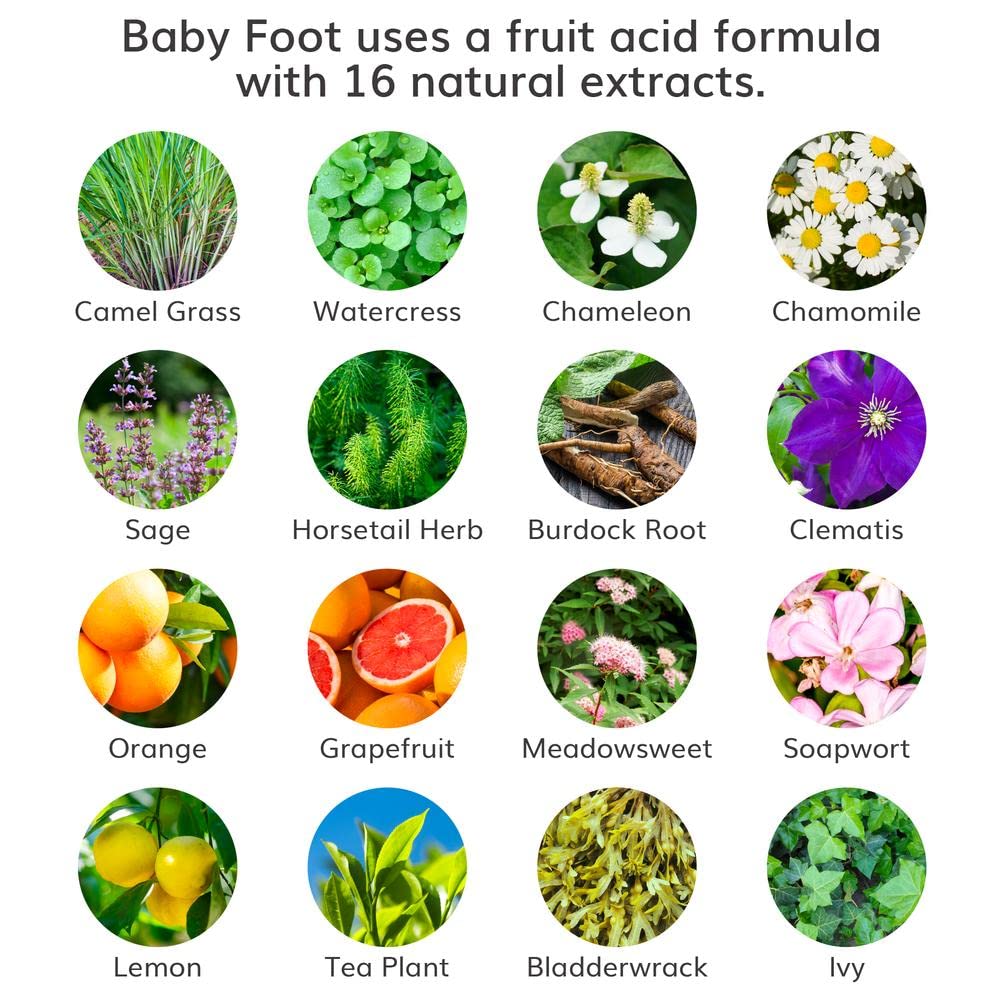 Baby Foot Original Foot Peel Exfoliator for Men, Mint Scented Pair